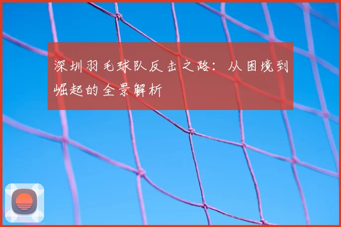 深圳羽毛球队反击之路:从困境到崛起的全景解析