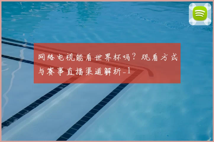 网络电视能看世界杯吗？观看方式与赛事直播渠道解析_1
